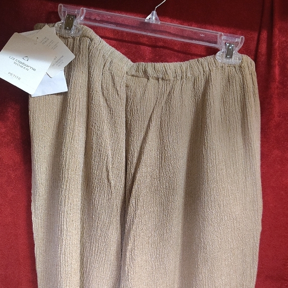 Liz Claiborne Tan Textured Trousers - Picture 4 of 4